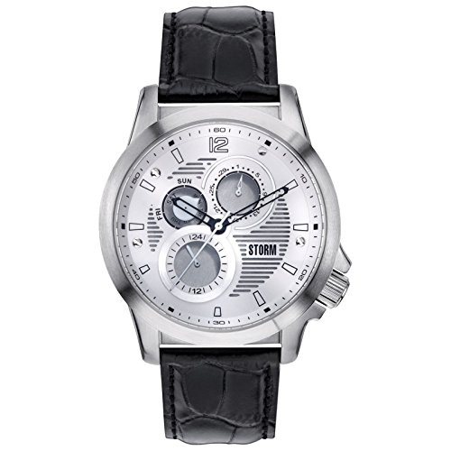 Montre Storm London 47143/S Atlas en acier inoxydable et cadran argenté