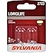 SYLVANIA - 2723 Long Life Miniature - Bulb, Ideal for Interior Door, Tail, and More (Contains 2 Bulbs)