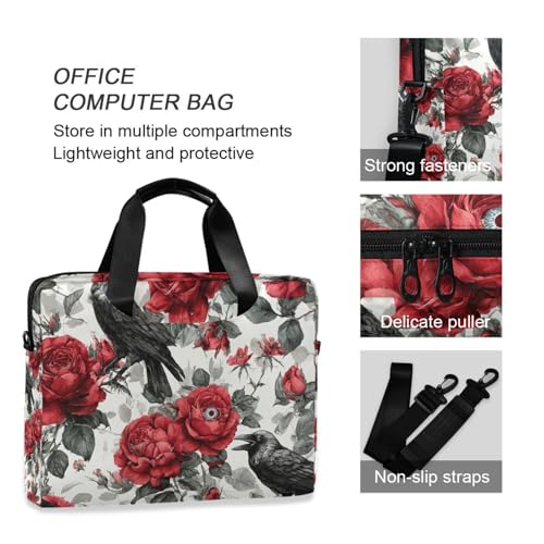 Funda para portátil ALAZA Crow Eye Rose hasta 15.6 pulgadas miniatura 6