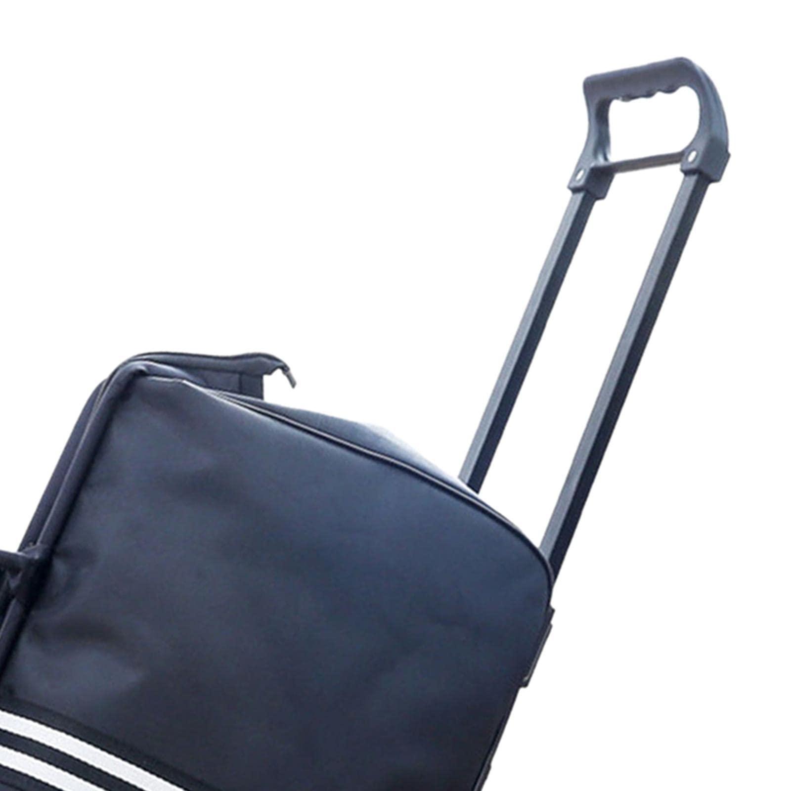 Wochenendtasche mit 2 Rädern Reißverschluss mit Griff Riemen Schuhe Seesack Tragetasche Verschleißfester Organizer Aufbewahrung wasserdichte, EIN