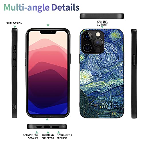 Compatible With Iphone 13 Pro Max Case,Van Gogh Starry Night Pattern Phonecase For Women Girls,Soft Tpu Full Body Protection Shockproof Drop Protection Case Designed For Iphone 13 Pro Max 6.7 Inch #TOP4