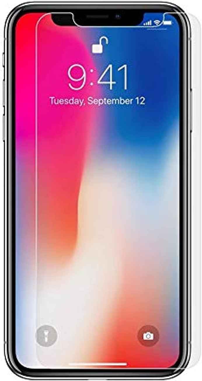 Protective Tempered Glass HD Clear Screen Protector For Apple iPhone X (iPhone 10) - Clear
