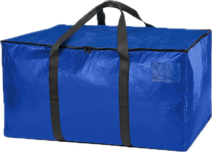 Image of ClearSpace Heavy Duty Moving Bags or Storage Bag - Large Moving Boxes with Backpack Straps, Zippers & Handles - Perfect for Moving, College Dorm, Traveling, Camping, Christmas Decorations, 6 Pack