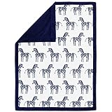 Indio Velour Zebra Blanket by The Peanut Shell