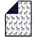 Indio Velour Zebra Blanket by The Peanut Shell
