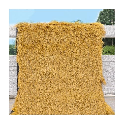 SARKEY Rollo De Paja Artificial, Techo Paja De Palma SintéTica Plástico PE, Estera Paja Simulado Mexicano, Hierba Ciega, Decoración De Valla De Jardín Y Decoración De Bar(1x6m(3.28x19.68ft))