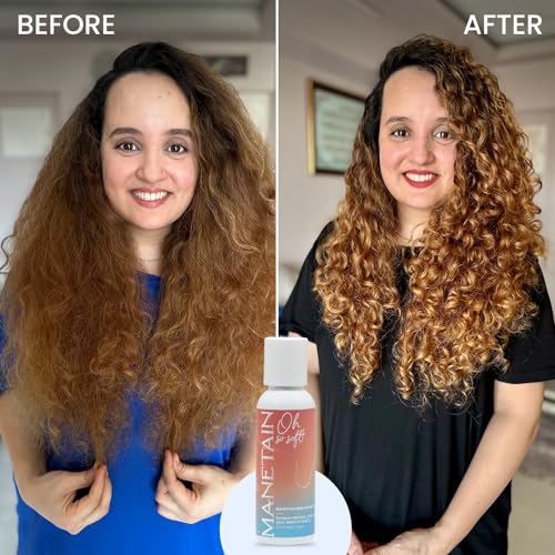 Image of Manetain Moisturising Shampoo 50ml for Daily Use Sulphate, Paraben & Toxin Free | Vegan Shampoo for Women, Men, & Kids with Curly, Wavy, Dry & Frizzy Hairs