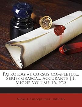 Paperback Patrologiae cursus completus... Series graeca... Accurante J.P. Migne Volume 16, pt.3 [Latin] Book