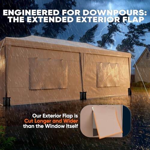 Quictent 10x20FT Pop Up Canopy Tent with Sidewalls - 3