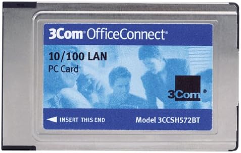 3Com OfficeConnect Fast Ethernet 10/100 LAN PC Card (PCMCIA, 3CCSH572BT)