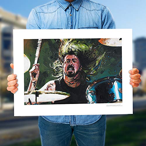 Poster Nirvana Dave Grohl deco salon musique rock 100x70