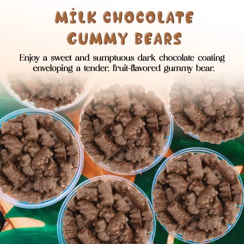 Ny Spice Shop Chocolate Covered Gummy Bear Candies - Gourmet Milk Chocolate Covered Gummi Bears - Bulk Candy - Chocolate Covered Gummy Bears - Parties, Snacks, Candy Buffets, Etc. 3 Lbs. (Pound) #TOP6