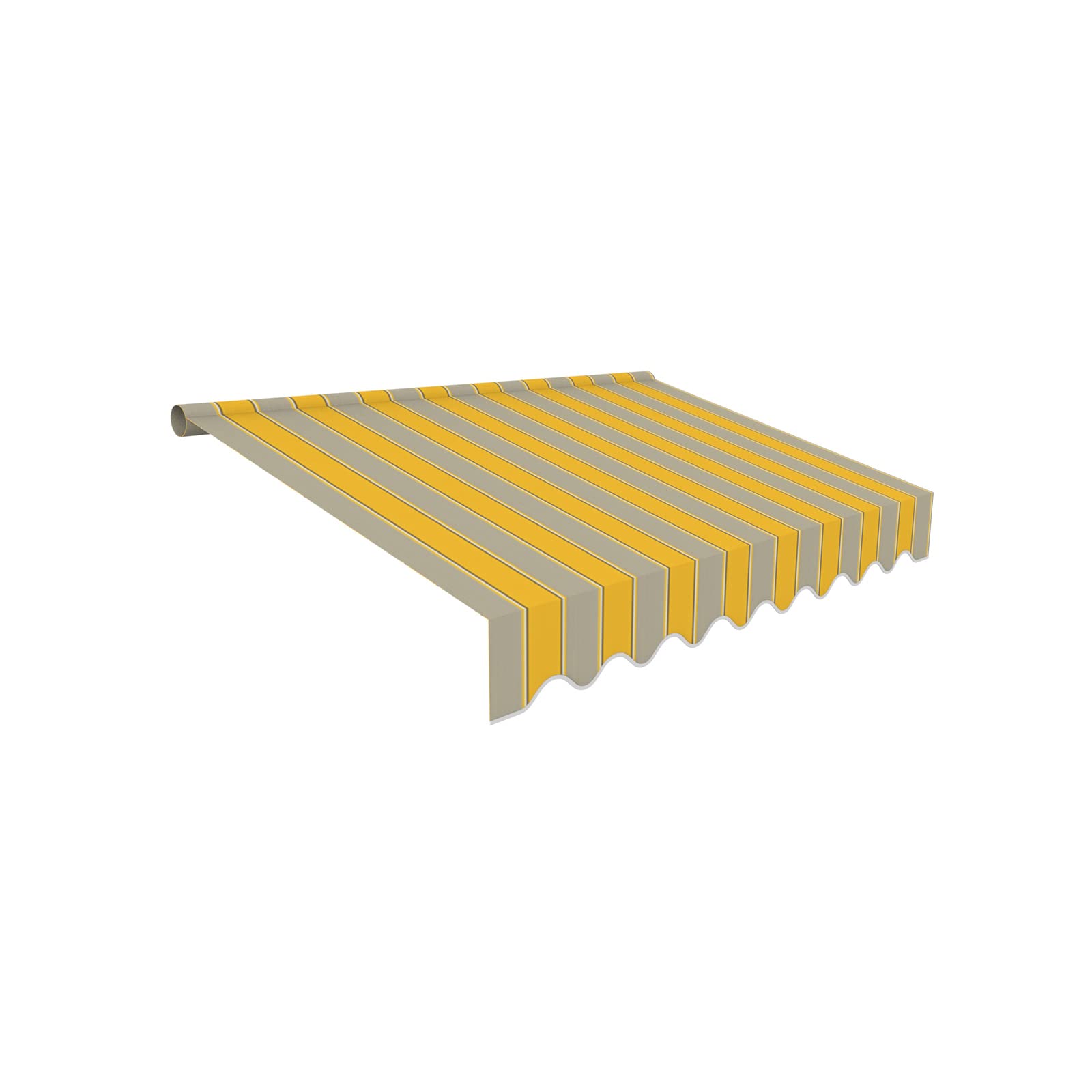 Tessuto di ricambio per tenda da sole con balza per 4 x 3 m, copertura per tende da sole, già cucita, misura 3,83 x 3 m, balza 3,83 x 0,21 m, design SPD025