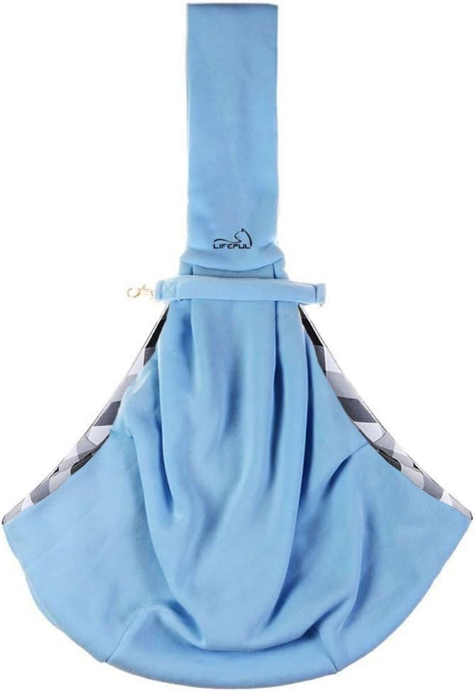 Lifepul(TM Dog Cat Sling Carrier Bag, Reversible Pet Sling Carrier Bag for Dogs Cats UP to 10 lbs, Safe and Comfortable Travel…