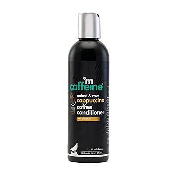 mCaffeine Anti-Dandruff Cappuccino Coffee Conditioner | Reduces Frizz & Tangles, Strengthens Hair with Almond Milk and Vitamin Blend | SLS and Paraben Free | For All Hair Types | 250ml