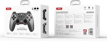 XO GP3 Turbo Özellikli Kablosuz Gamepad | PC, PS3 ve Android Uyumlu Kablosuz Oyun Kolu, Seri Atış (Turbo) Modlu Ergonomik Bluetooth ve Kablosuz Denetleyici