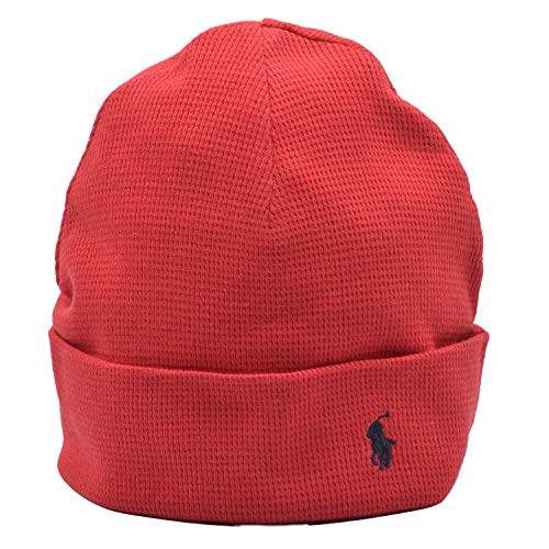 ポロ ラルフローレン (RALPH LAUREN) ポニー ニット帽 ニットキャップ サーマル ミニロゴ ワンポイント ワンポイント 刺繍 knit cap (620 レッド)