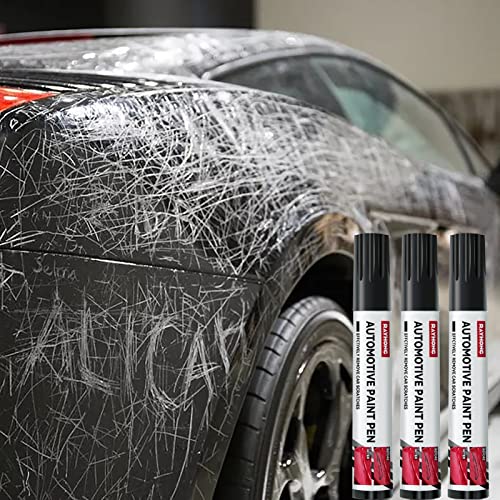 Pacote com 3 canetas de tinta de retoque para carros, canetas de reparo de arranhões de pintura de c