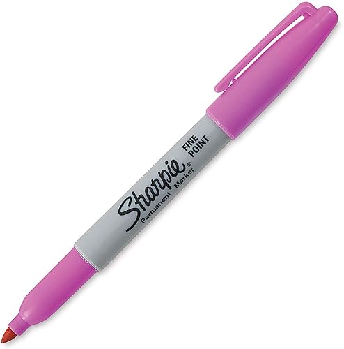 Sharpie Marcadores permanentes de punta fina, rosa eléctrico, 1 unidad