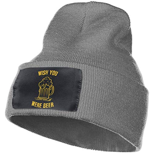 AEMAPE Wish You were Beer Unisex Knit Fold Over Beanie Hat Gorra...