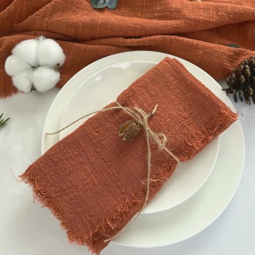 Serviettes de table en coton lavables et réutilisables vert sauge