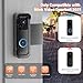 Blink Doorbell Mount, Anti-Theft Doorbell Mount for Blink Video Doorbell 1st Gen & 2nd Gen, No Block Sensor & Night Vision, Doorbell Camera Mount Bracket with Rain Cover