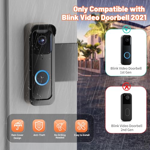 Anti-Theft Blink Doorbell Mount with Rain Cover - $7.46