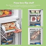 COMFEE' Freestanding Fridge Freezer 174 Litre RCB169WH2(E) Low Frost Fridge with Reversible Door Hinge - Energy Saving LED lights & Adjustable thermostat – Low Noise- White - Image 5