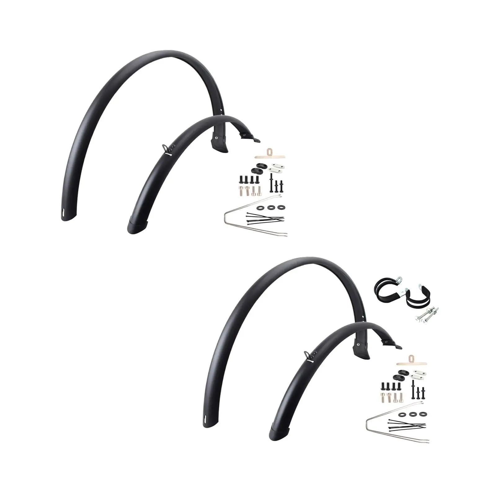 Garde-boue de vélo 700C, lot de 2 | Garde-boue for vélo de route à couverture complète – Pièces de rechange for vélo(With 2 Rings)