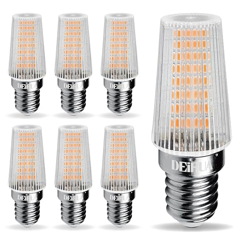 DEIFUA E14 LED Mais Lampe Warmweiss 3000K 3W 330 Lumen Ersetzt 40W Halogen Glühbirne, 6er Pack, Nicht Dimmbar T21 Zylinder Form Energiesparlampe, Flimmerfrei Leuchtmittel, Abstrahlwinkel 360° Birnen
