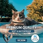 Flea and Tick Collar for Cats - 4 Pack, 32 Month Protection Treatment, Waterproof, Natural Prevention, Adjustable for Cats & Kittens (Black Grey) - Image 4