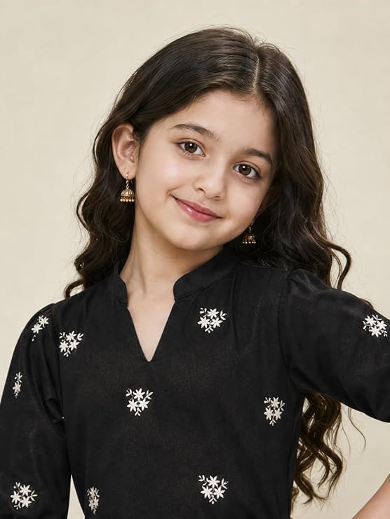 Image of RP ECOM Girls Cord Set dress for Girls | Top Kurta and Palazzo Pant Set | Ethnic & Casual Wear Outfit | Kurta Suit set for kids girls