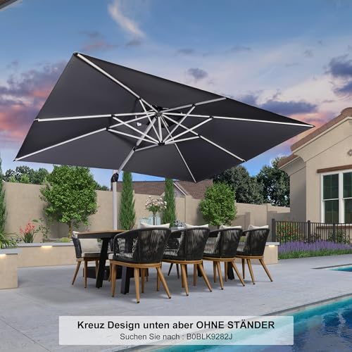 Ampelschirm 3X3m Die 15 besten Produkte im Vergleich Hausbauberater