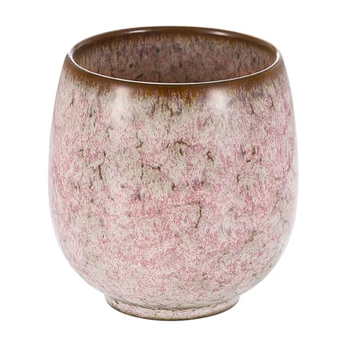 sourcing map Juego de tazas de té de cerámica chinas de 5 onzas, tradicional Gong Fu, taza de té japonesa sin asa, taza de café pequeña para té, café, bebidas de vino, rosa claro