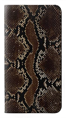Etui flip iPhone 15 housse cuir motif serpent imprimé graphique