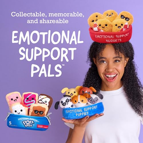 Image of Pop-Tarts Emotional Support by Relatable, Snack-Inspired Pals, Full of Bite-Sized Plushies and Cute Stuff, Unexpected Funny Gifts for Loved Ones, Includes 5 Plush Pals with Plush Box