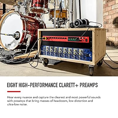 Focusrite Clarett+ 8Pre USB-C Audio Interface & Clarett+ OctoPre 8-channel ADAT Preamp