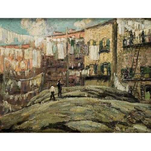 Reproduction d'art Harlem Flats sur toile aux couleurs durables anti-UV