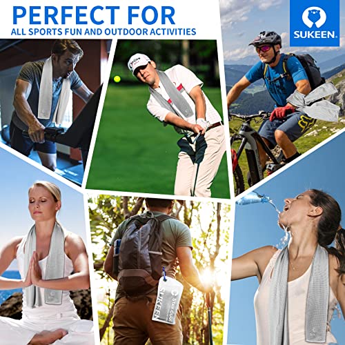Sukeen [4 Pack] Cooling Towel (40"x12"), Ice Towel, Soft Breathable Chilly Towel, Microfiber Towel for Yoga, Sport, Running, Gym, Workout,Camping, Fitness, Workout & More Activities by Sukeen - Image 6