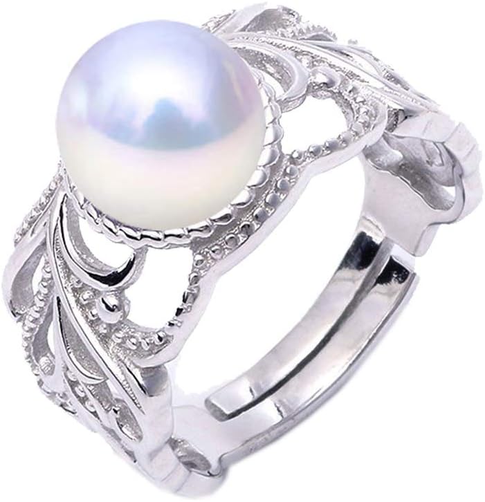 925 silver adjustable ring setting, vintage ring mounting, ring blank without pearl, jewelry DIY, gift DIY