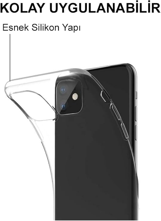 KZY CONTACT Cover 1mm Transparent Silicone Case compatible with Apple iPhone X