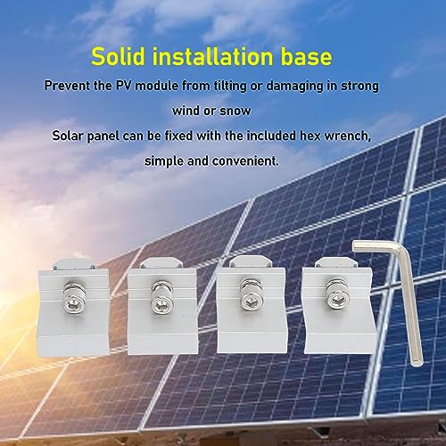 Braçadeira de Extremidade Solar, Instalação Fácil à Prova de Intempéries, Suporte de Montagem Fotovo