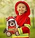 DolliBu Firefighter Dress Up with Holes in Helmet Set for Teddy Bear Plush Toy - Firefighter Hat and Stuffed Animal Clothes Set, Teddy Bear Costume Set with Fireman Helmet, Jacket and Pants - Large