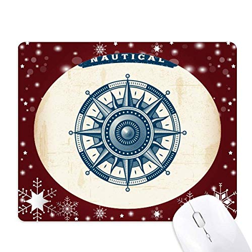 Tapis de souris militaire l'océan style hivernal flocon pour bureau chaleureux