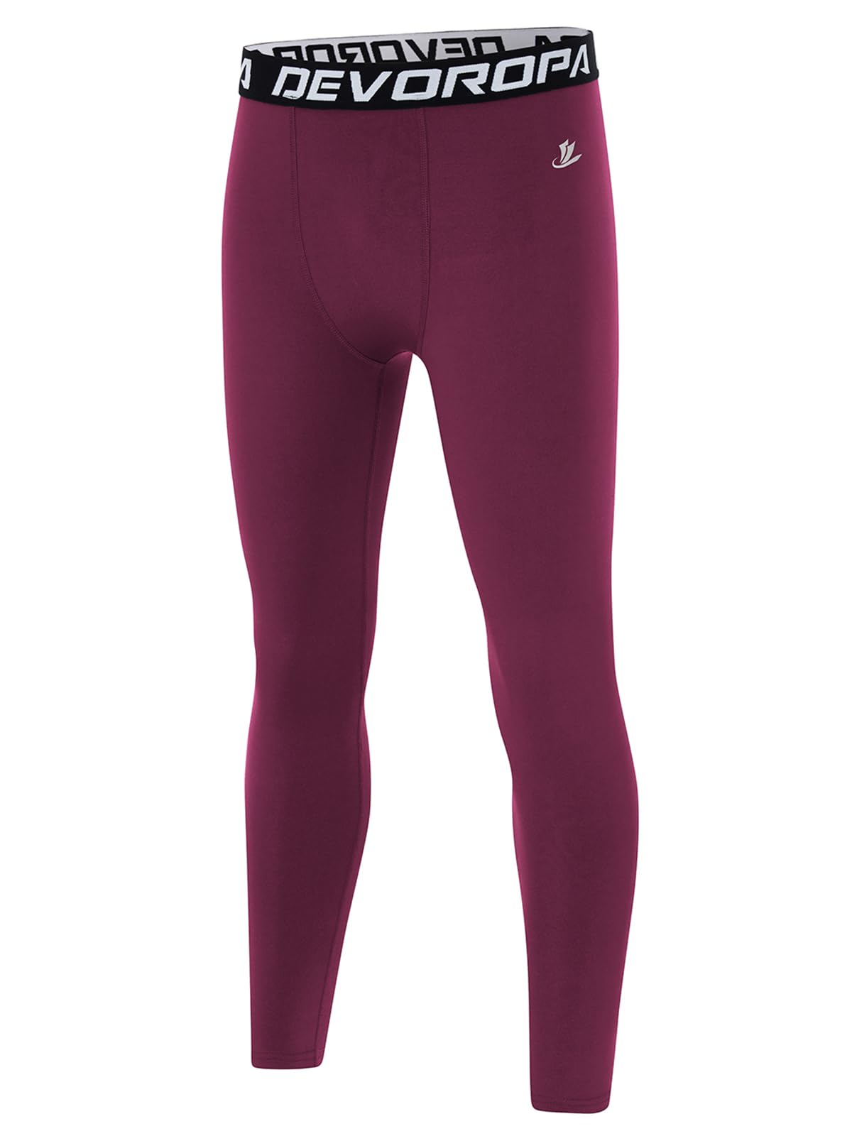 DEVOROPA Boys Leggings Youth Compression Pants Sports Tights Basketball Football Baseball Soccer Baselayer Slim/Regular/Husky