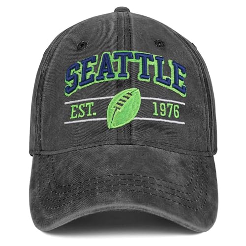 Football Hat for Men Women Vintage Embroidered City Hats Apparel Gifts Classic Baseball Cap