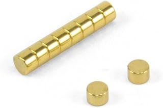 First4magnets N42 Magnete al neodimio, Oro, 3 x 2 mm, Confezione da 10