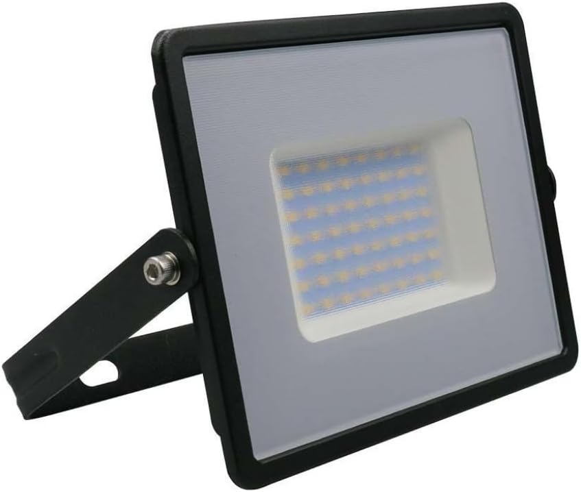 V-TAC VT-4051 50W LED Floodlight rear view with mounting bracket
