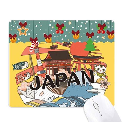 Tapis de souris japonais Edo de Noël en caoutchouc pour décoration et jeu