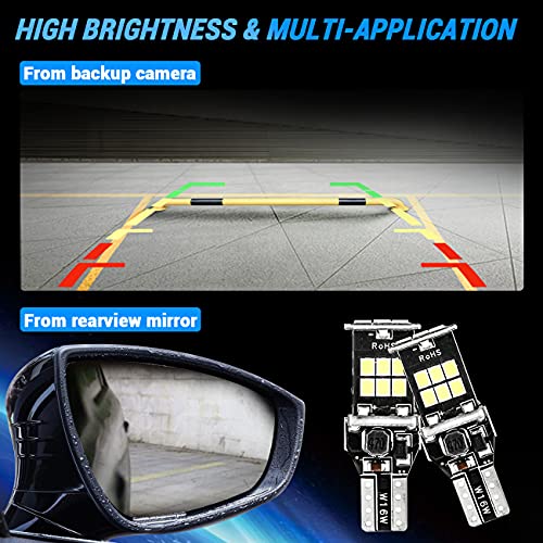 Auxbeam T15 Led Light Bulb 921 Led Bulb W16W 800Lm Hid White For Backup Reverse Lights (Pack Of 2) Upgrade #TOP2